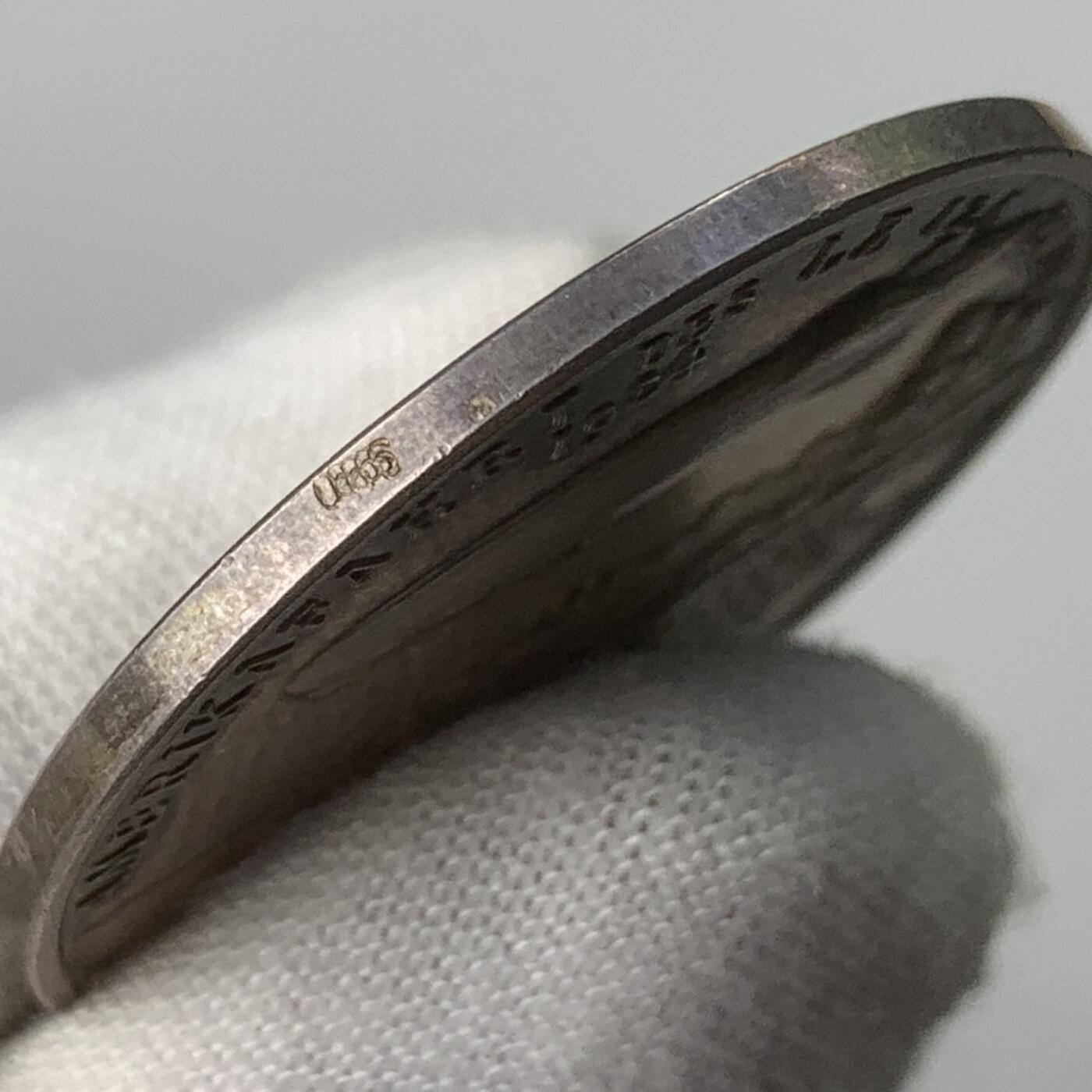 掌中浮雕-藏着的欧洲第031场 1924年德国齐柏林飞艇银章，34mm，15g