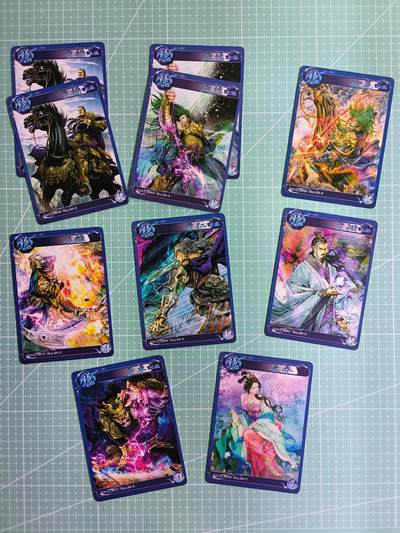 C先生卡牌 第6期 杜夫人，吕姬，貂蝉，西游姬，豪杰传。7月15日截拍（持续收拍品中。。。欢迎送拍） - 【普卡】燎原 豪杰传 巴丁  N卡 散配 共10张