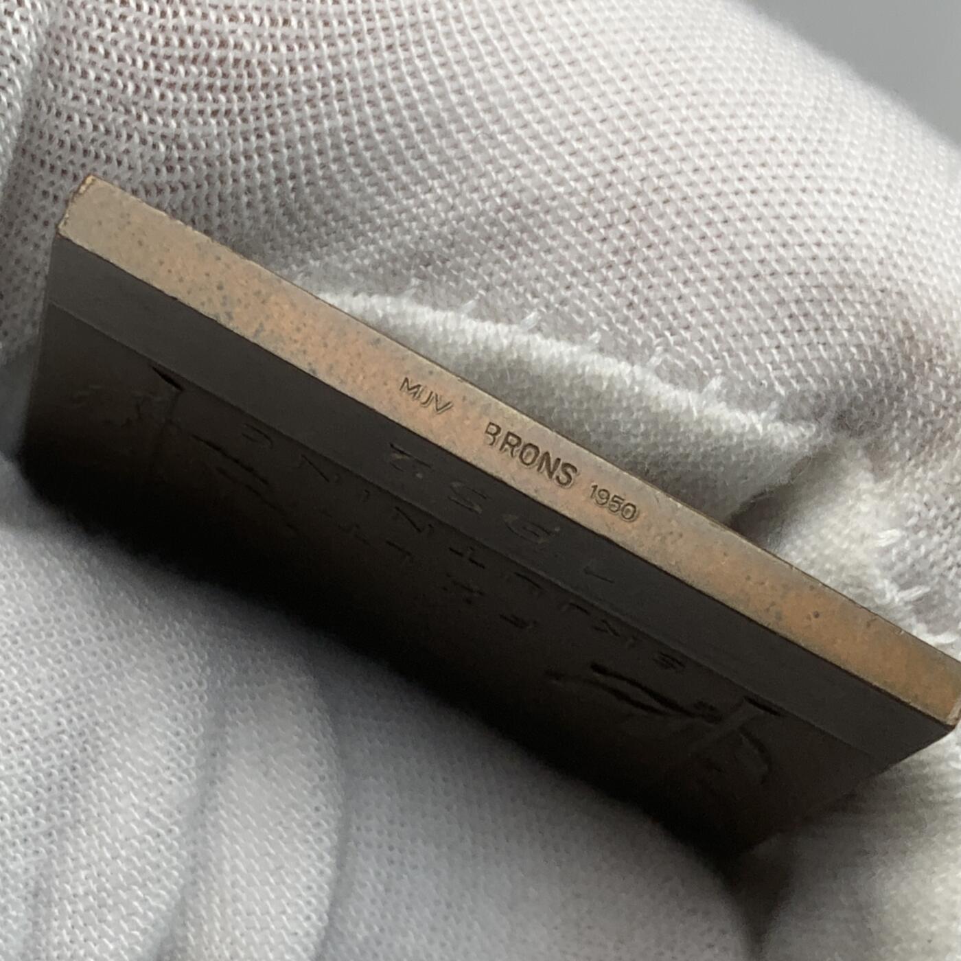 掌中浮雕-藏着的欧洲第031场 1952年瑞典射击节铜章，38*51mm