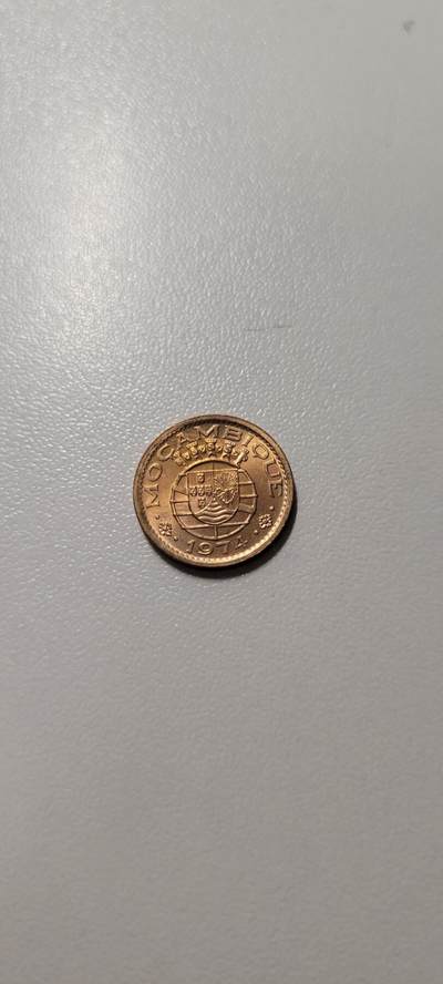 2025第十八期 葡属莫桑比克1974年20分铜币 好品带光