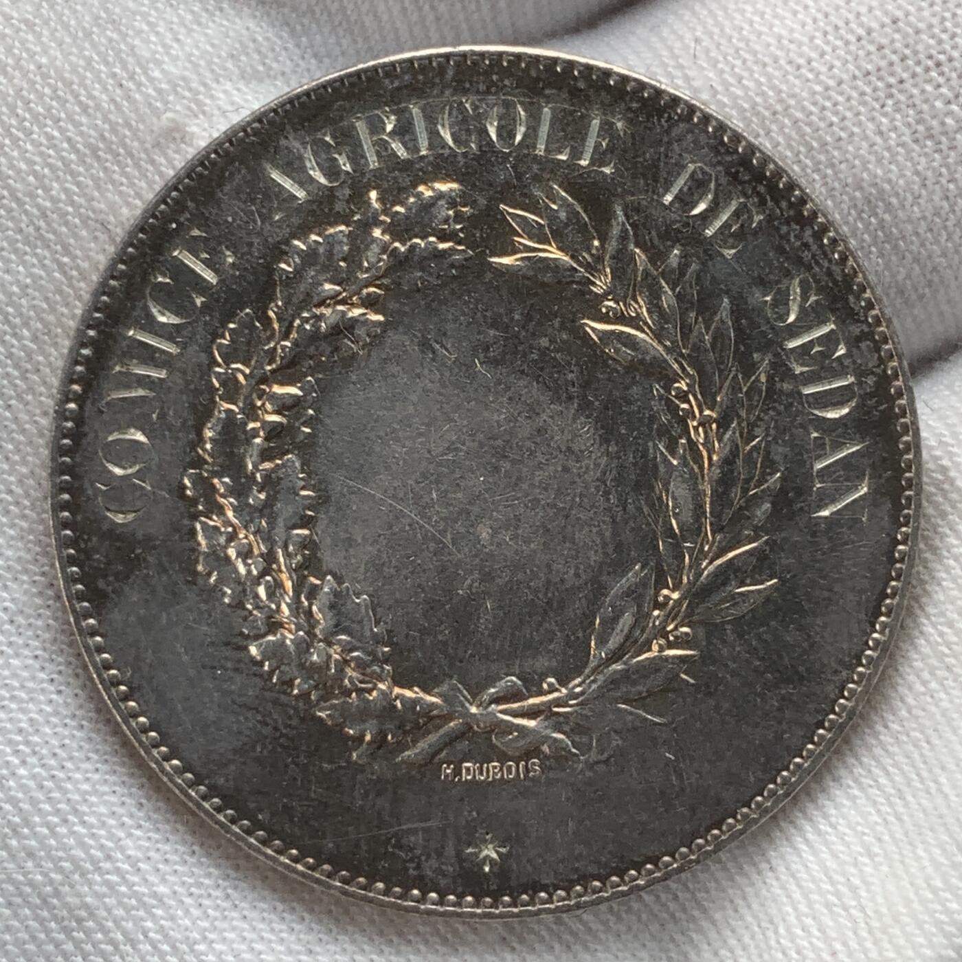 掌中浮雕-藏着的欧洲第031场 20世纪初法国玛丽安娜银章，36mm，23g