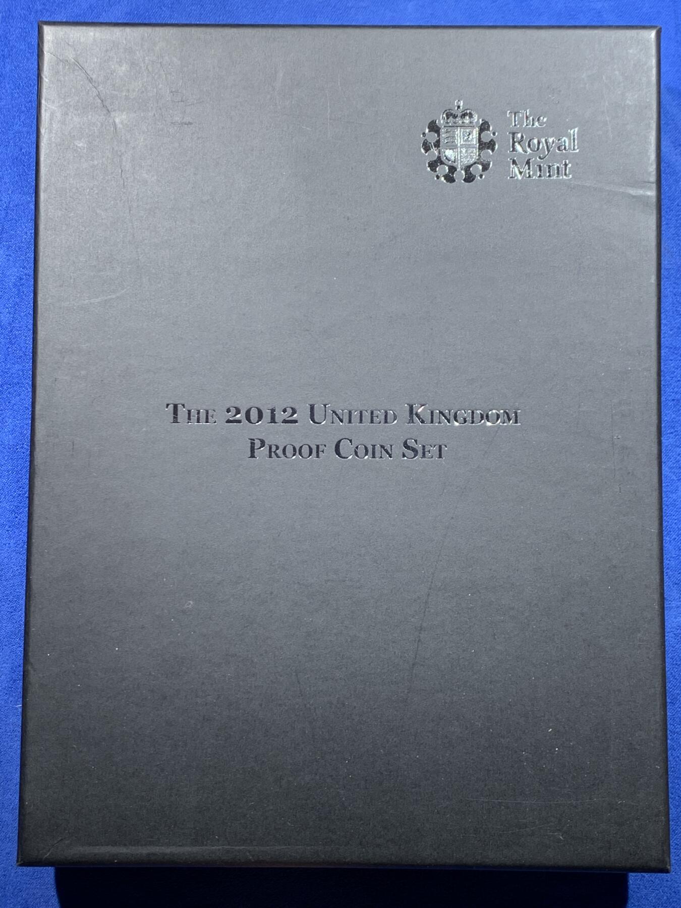 《竞宝斋》第398场 周日，周一，2场连拍 （全场包邮） 英国2012年精制套币，10枚, 盒证全，品相好