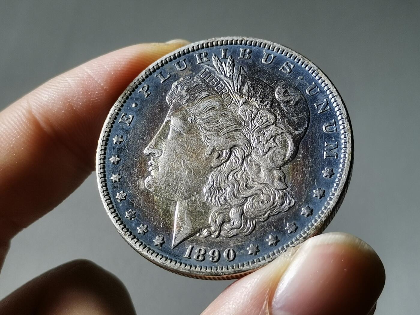 精美卫国战争胜利系列纪念钞币以及世界各国钱币专场 P8极美老彩美国摩根一美元银币