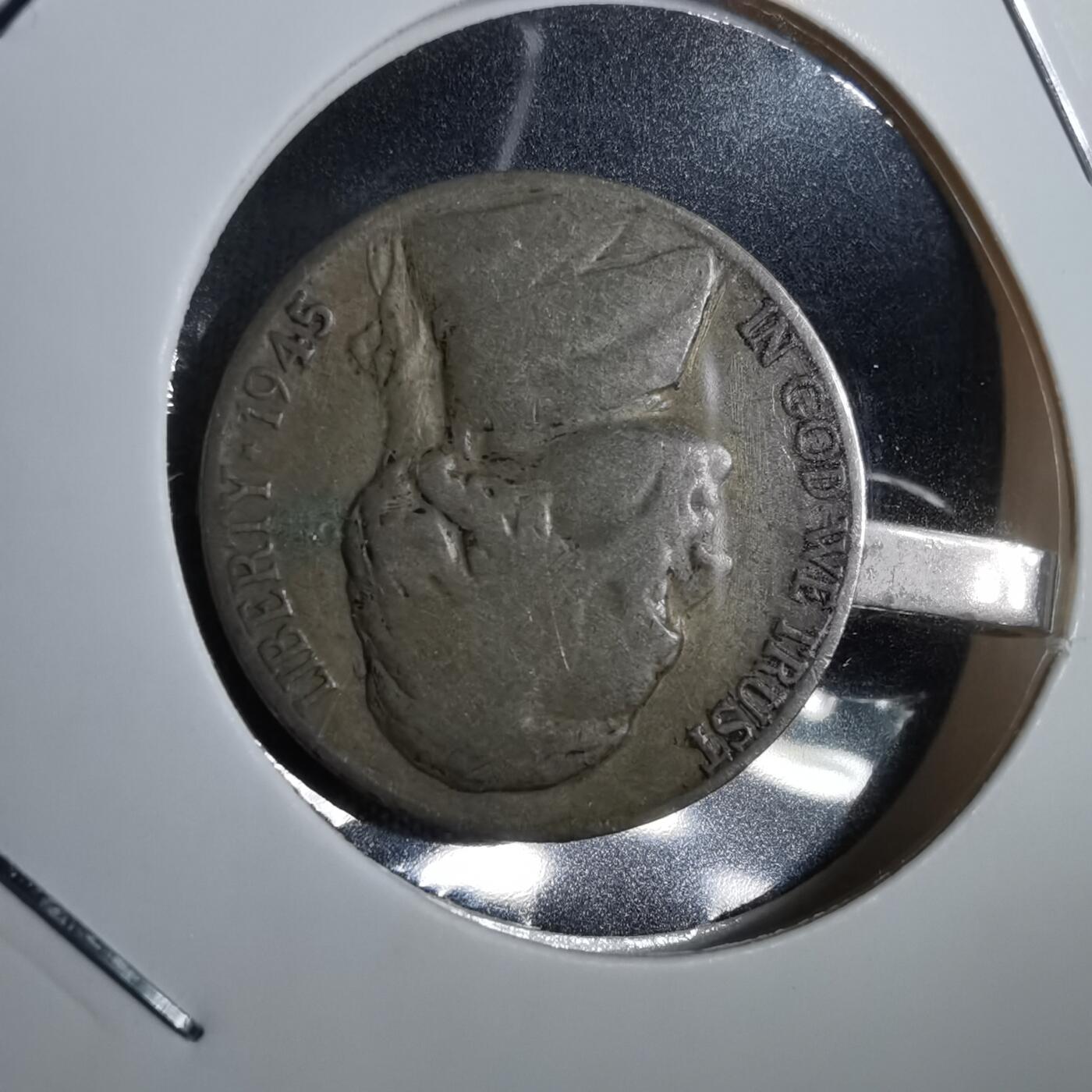 沼泽如烟--第771场 1945年美国五分银币手工品