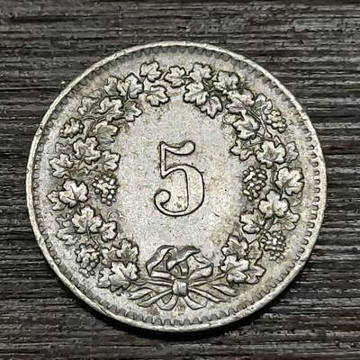 【铜匠收藏】★第123场★散币场，无佣金，30包邮。不满30元，支付5元运费。《接受代拍 代送NGC评级》 - 瑞士 5分 1962年 女神 
