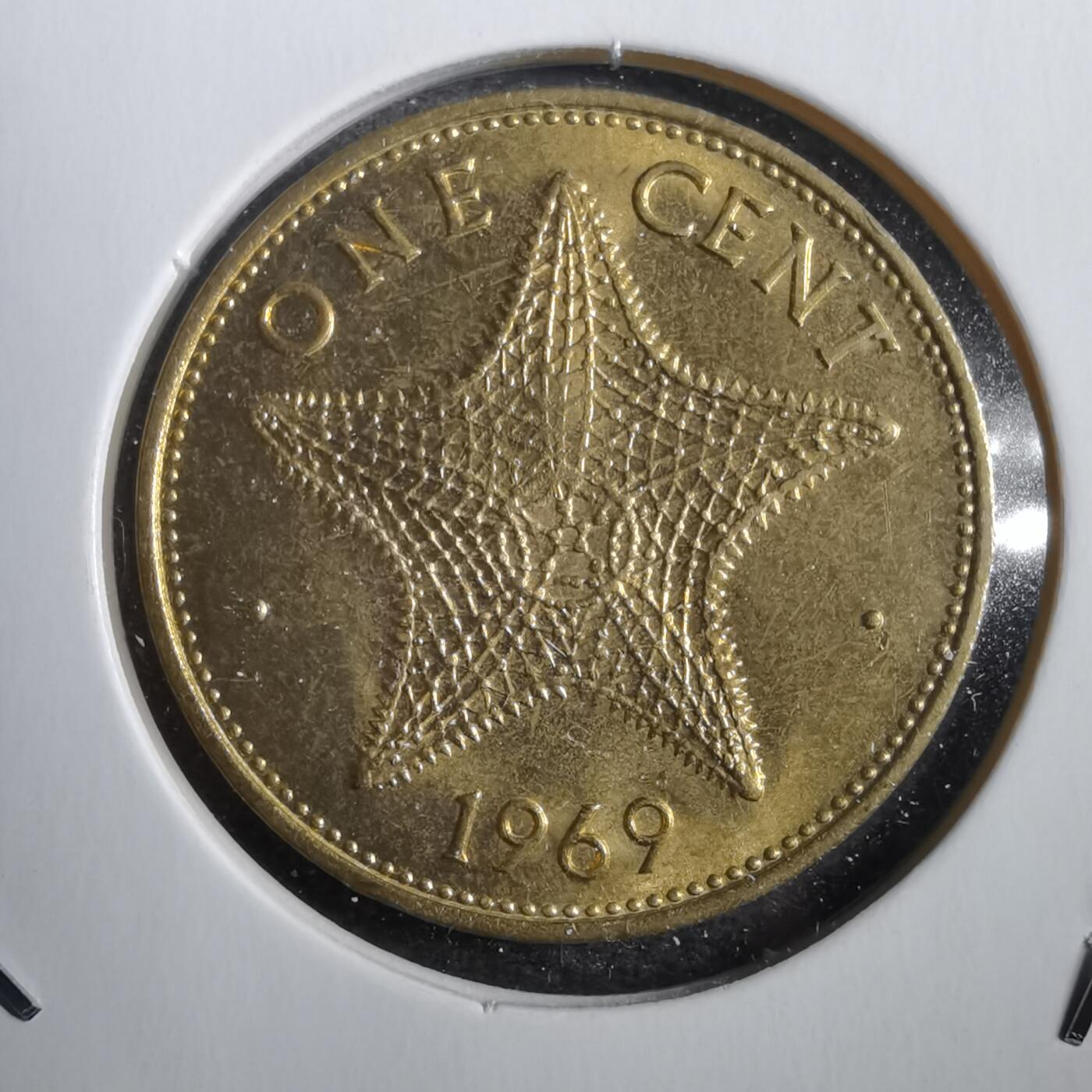 沼泽如烟--第771场 巴哈马1969年一分