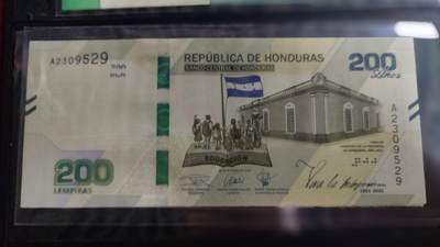 世界钱币～微拍第188期暨2025年第27期  存货清理 2019年洪都拉斯200 纪念钞A冠无47 全新绝品