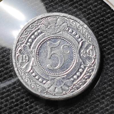 KK钱币收藏小铺 第306期 2月预留时间 周末发货 -   1989荷属安德列斯5分