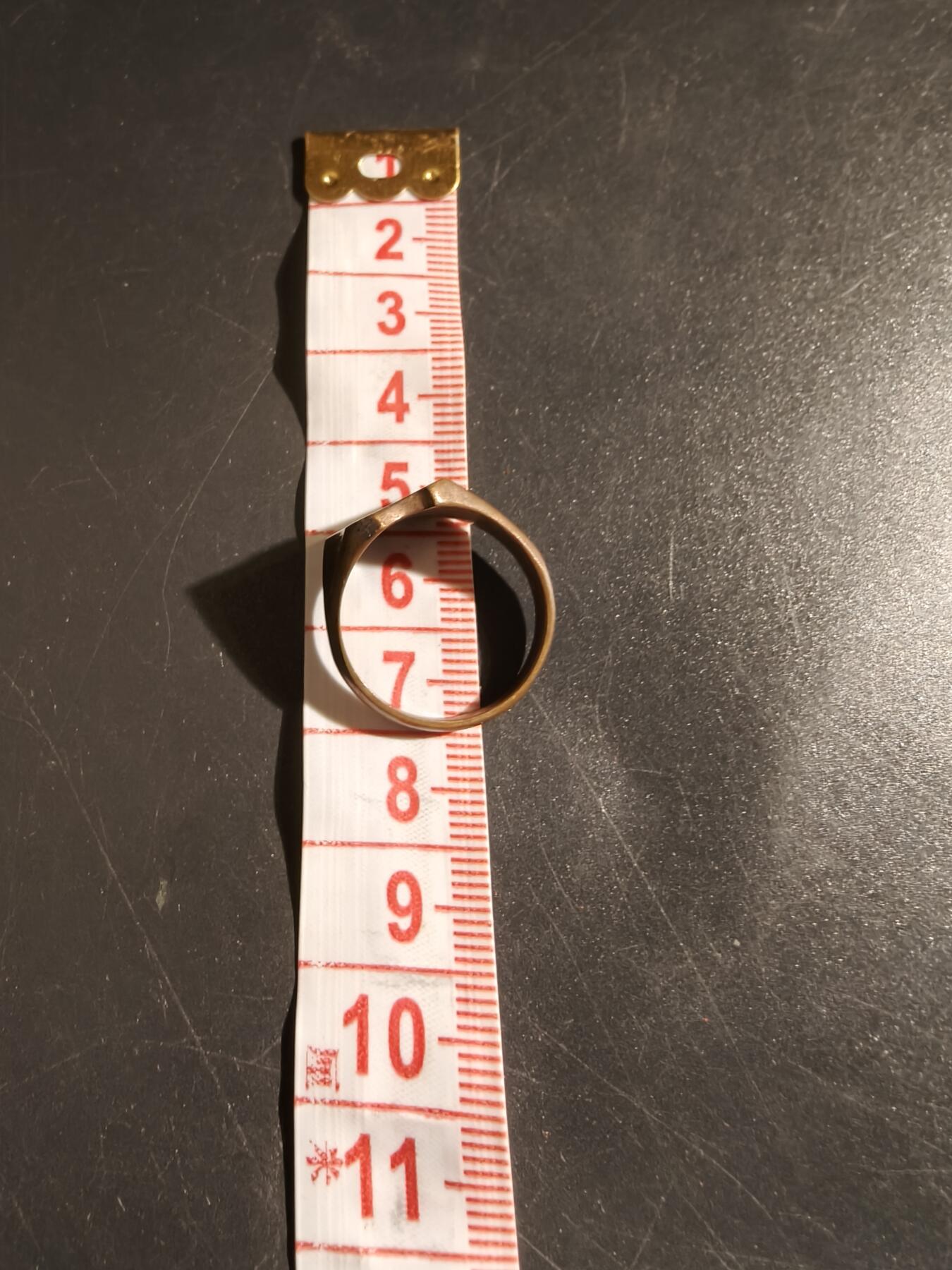 老王徽章第133期 德国一战战地铜戒指    周长23mm   直径70mm