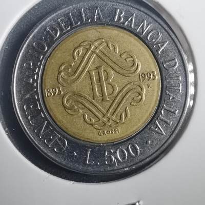 沼泽如烟--第772场 - 意大利1993年500里拉纪念币