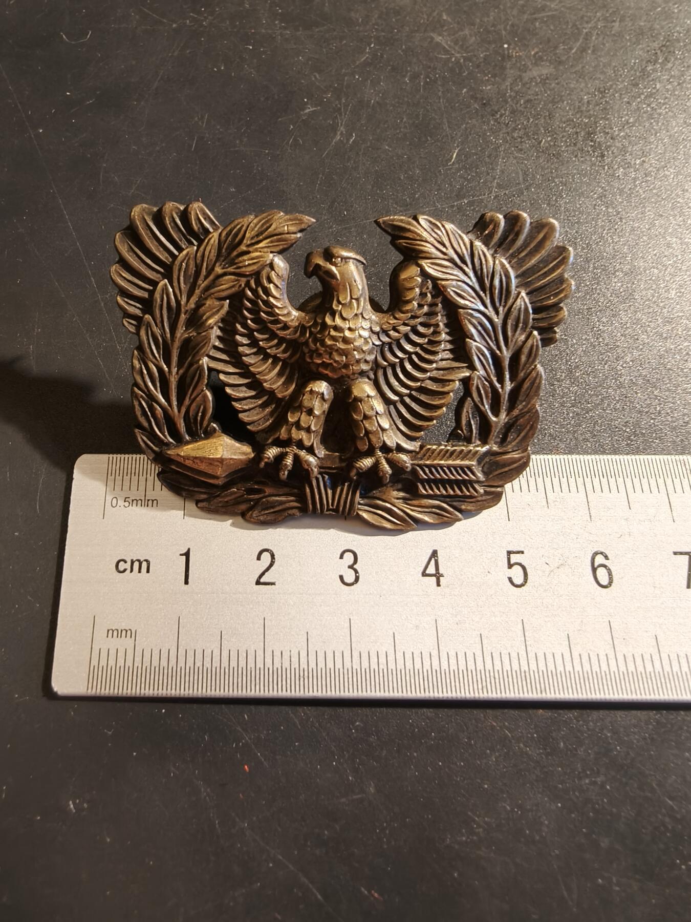 老王徽章第133期 美国陆军准尉证章    二战时期大尺寸版本   直径50mm