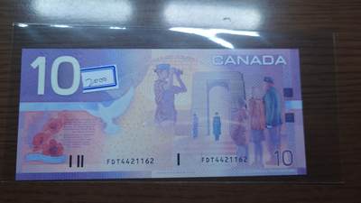 世界钱币～微拍第188期暨2025年第27期  存货清理 2000年加拿大10元 旅版 初版无全息条 全新绝品