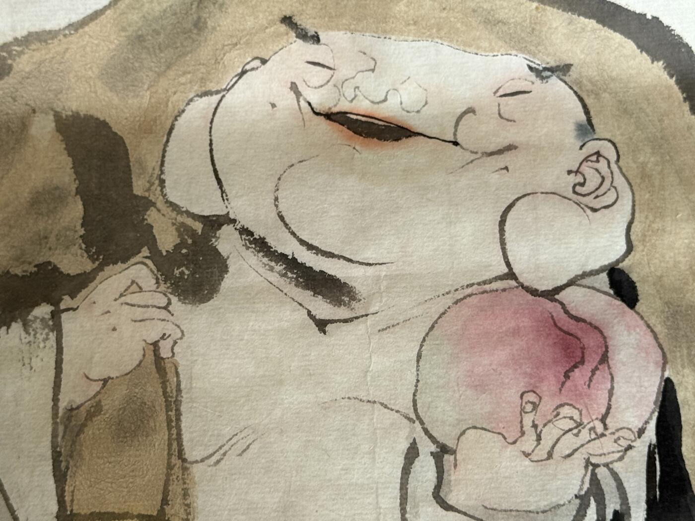 白泽拍卖卡牌手绘专场第20期（夕阳已下月初生，小暑才交雨渐晴） 2025 李广手绘画 满载而归 尺寸：34cm*34cm