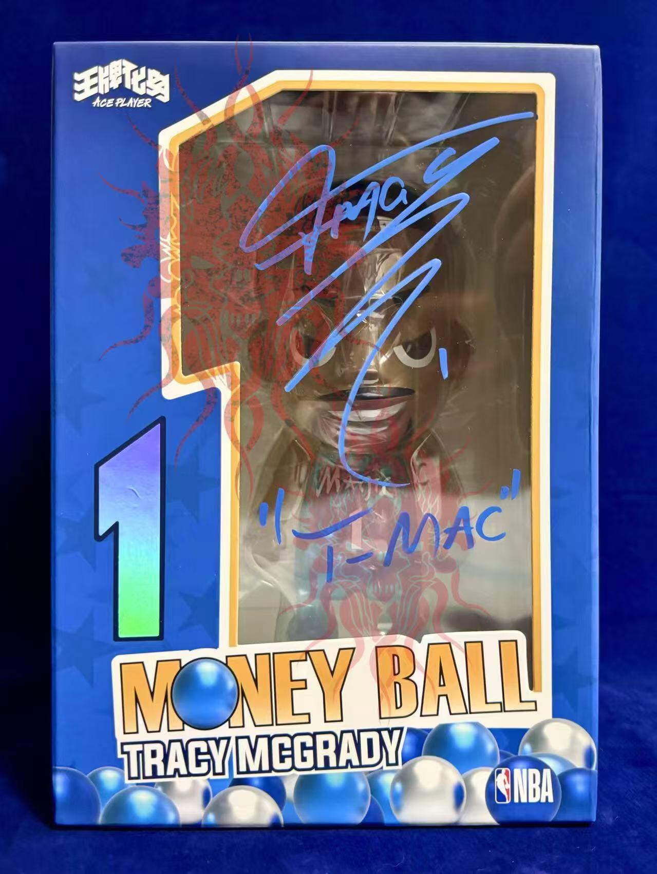 零元拍：‌   特雷西-麦克格雷迪！T-Mac! 麦迪亲签王牌化身MoneyBall奥兰多魔术NBA联盟得分王版本（三个版本陆续上拍），加签绰号“T-MAC”！