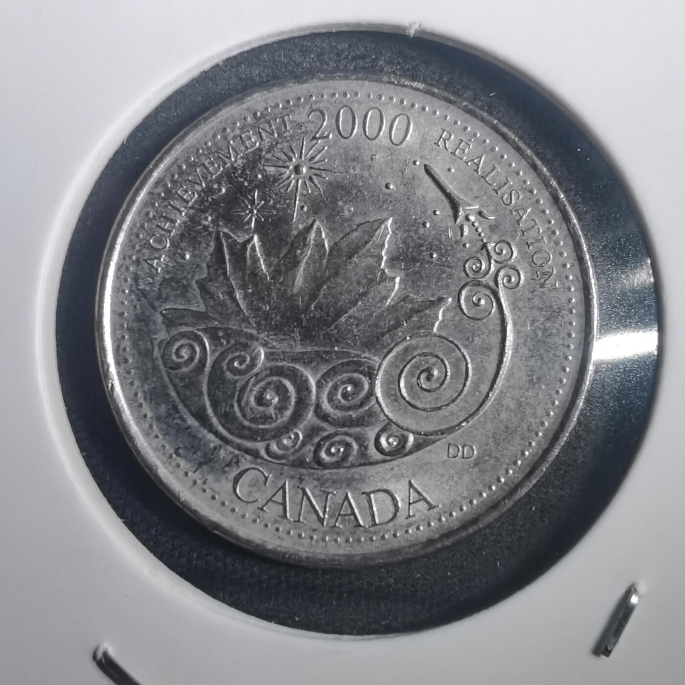 沼泽如烟--第772场 加拿大2000年25分纪念币