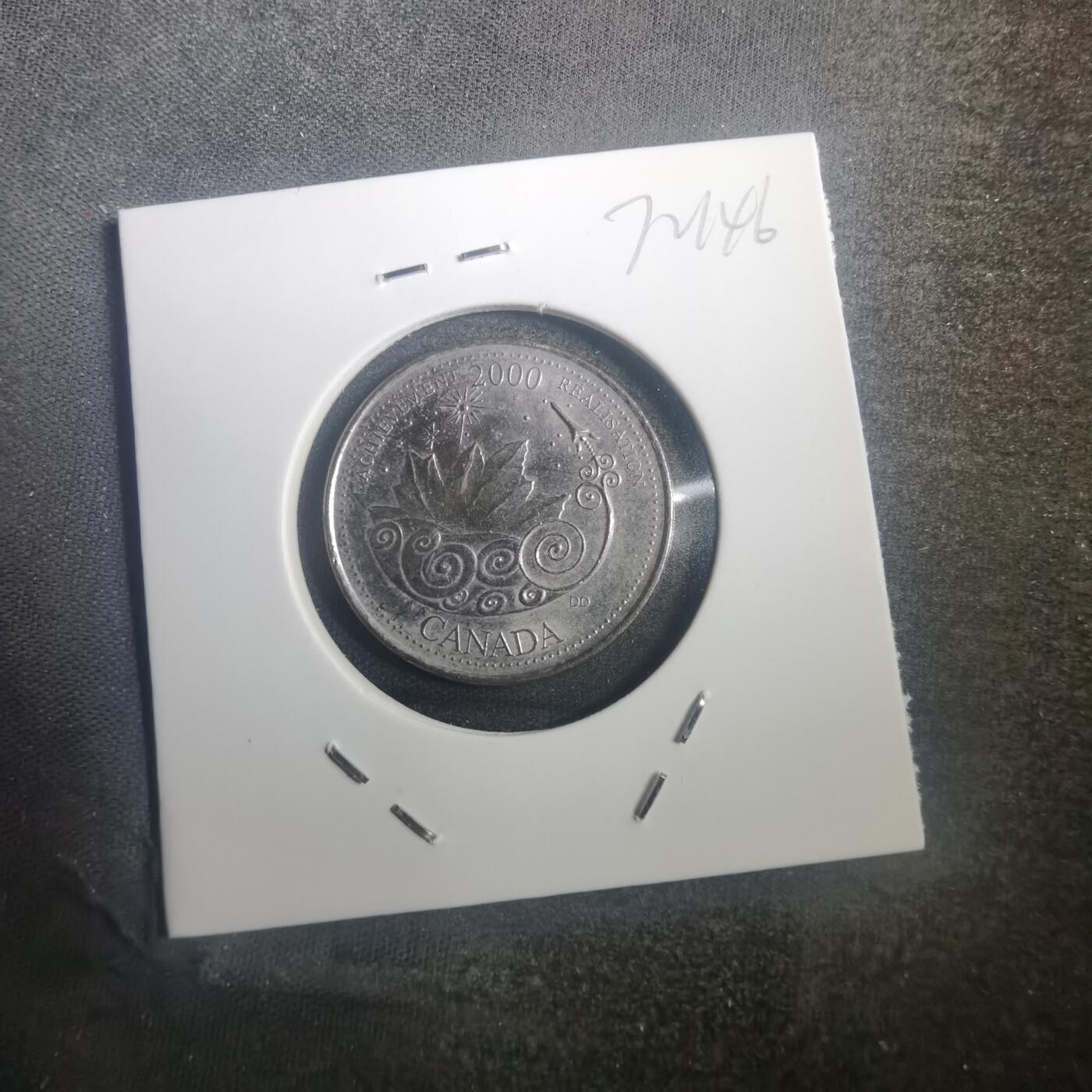 沼泽如烟--第772场 加拿大2000年25分纪念币