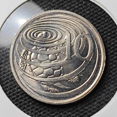 KK钱币收藏小铺 第306期 2月预留时间 周末发货 -  1987开曼群岛10分 好品