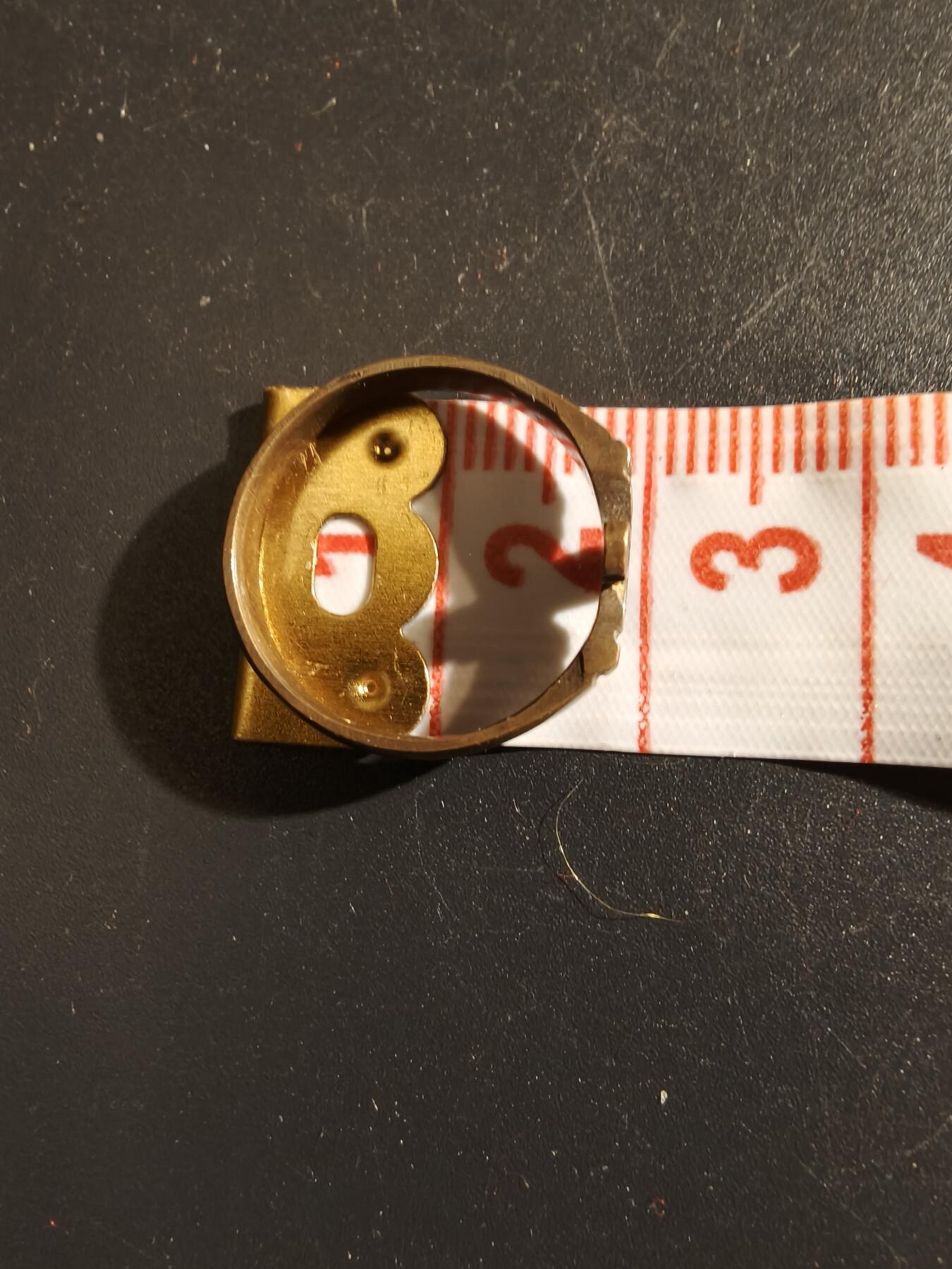 老王徽章第133期 德国一战铜戒指   铁十字风格   周长19cm   直径60mm