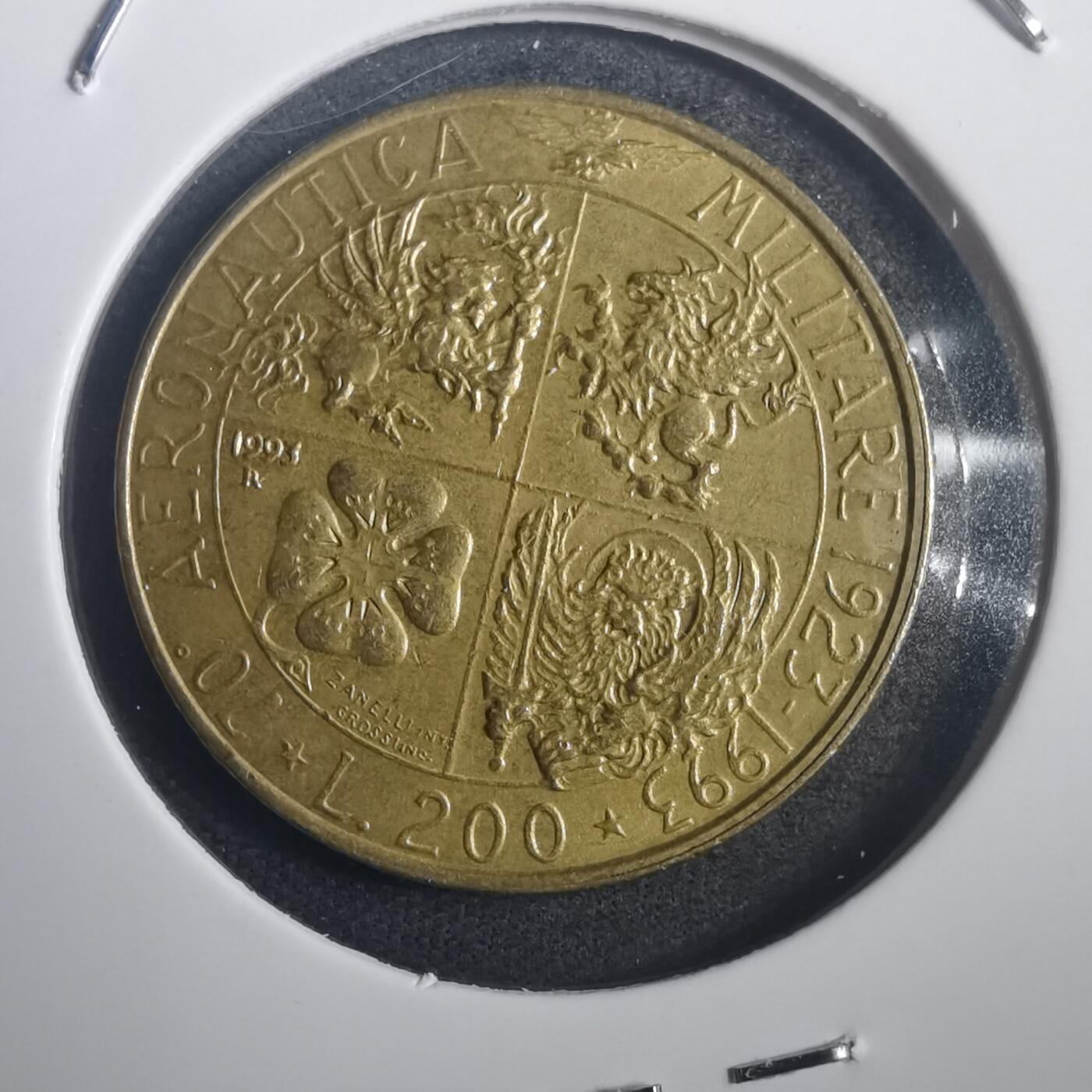 沼泽如烟--第772场 意大利1993年200里拉纪念币