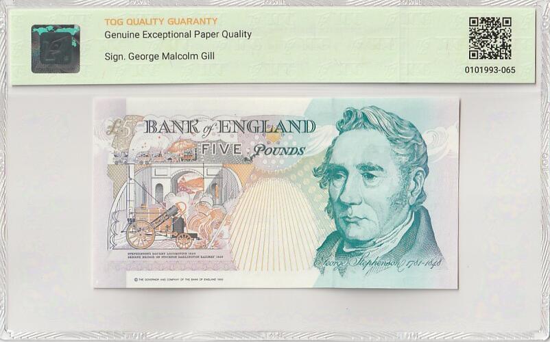 2025七月第一期（总第183期） 英格兰E序列皇冠初版5镑TQG66gepq首冠A01，此版本由于很容易掉色导致发行不久便被收回，故而少见