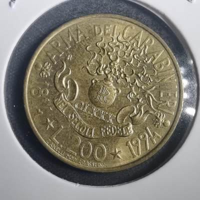 沼泽如烟--第772场 - 意大利1994年200里拉纪念币