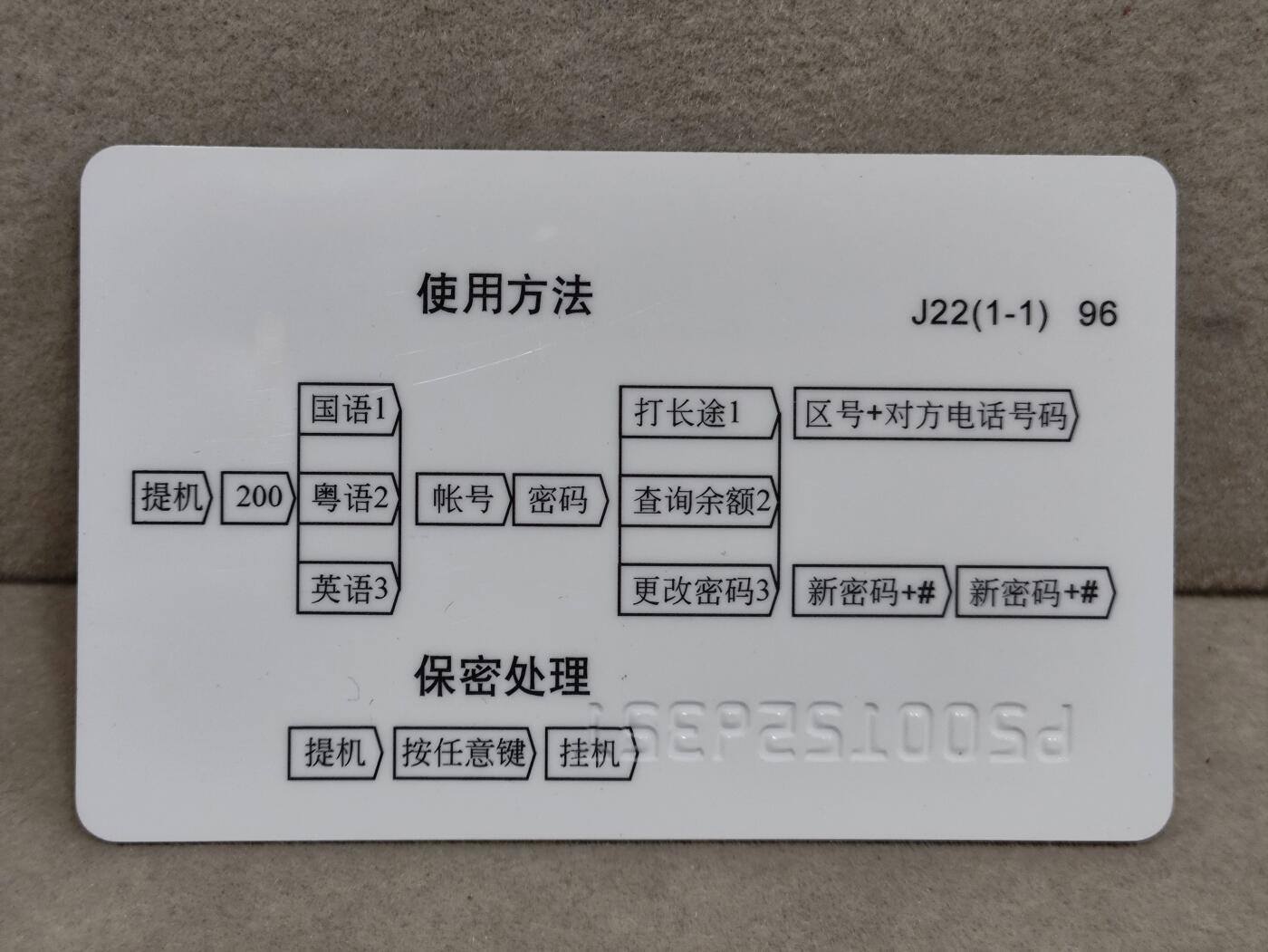 电话卡第三期 广东省邮电管理局200卡96 J22， 教师节