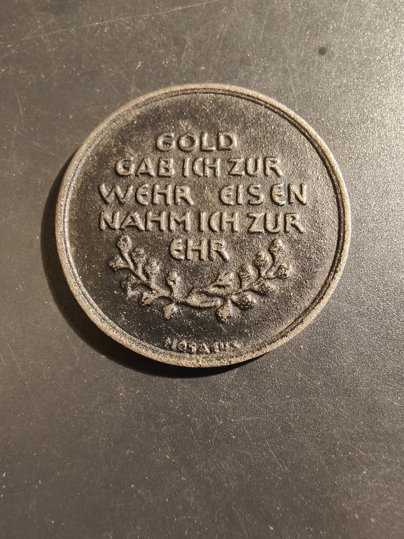 老王徽章第133期 德国一战捐金为铁纪念章