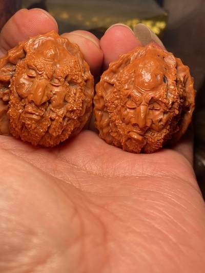 苏工核雕放漏价 - 苏工核雕纯手工，老苏工核桃雕，达摩老祖，市场非通货，等待有缘人，核色红润，尺寸3。78喜欢的来