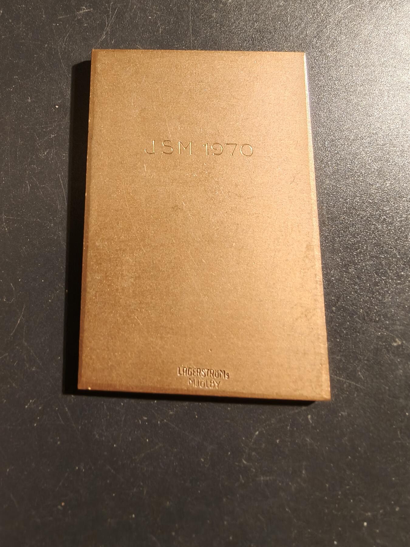 老王徽章第133期 瑞典青年射击协会大铜章    1970年    尺寸61×40mm   重量47.6g