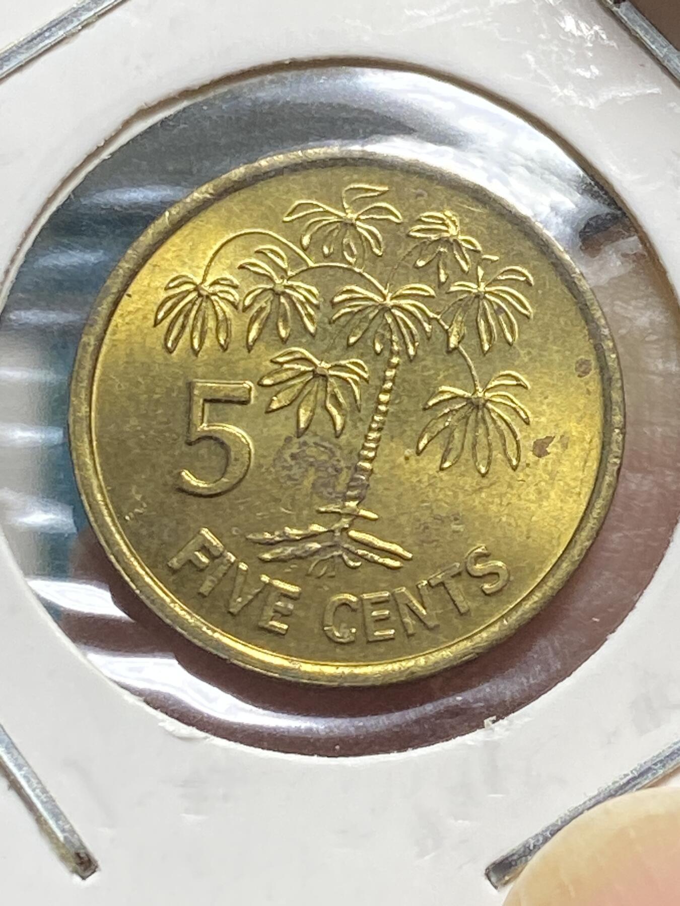 原光好品–塞舌尔🇸🇨2000年5分(千禧年黄铜材质无磁版) - 泉海无涯- 泉海无涯- 麦稀奇