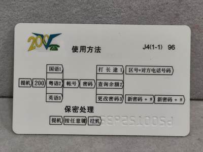 搬档清货，卡类收藏A 广东省邮电管理局200卡96 J4， 中国历史文化名城96博览会广州首届纪念卡