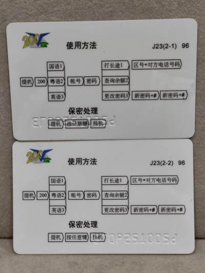 搬档清货，卡类收藏A 广东省邮电管理局200卡，96 J23，中国古代名画家-唐寅，2枚一套全