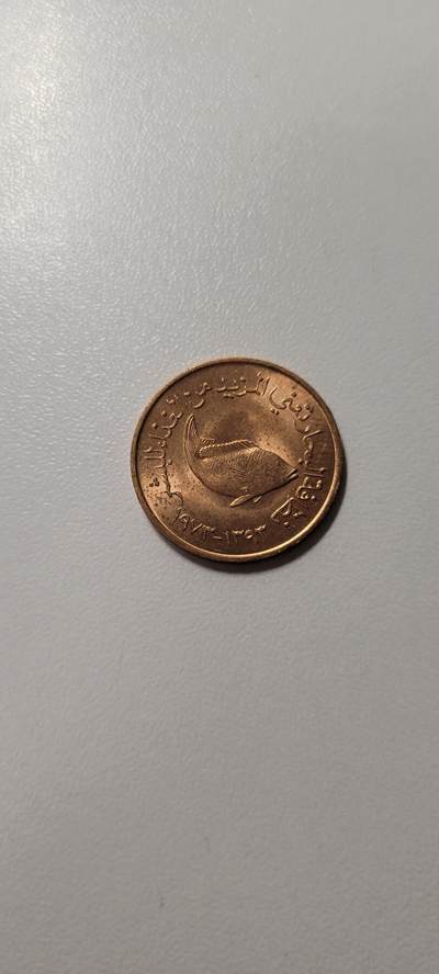 2025第十八期 阿联酋1973年5费尔 FAO鱼纪念币 