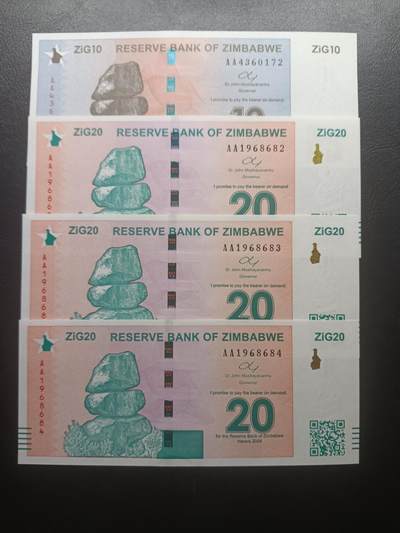 2025七月第一期（总第183期） - 津巴布韦纸币批量四张UNC