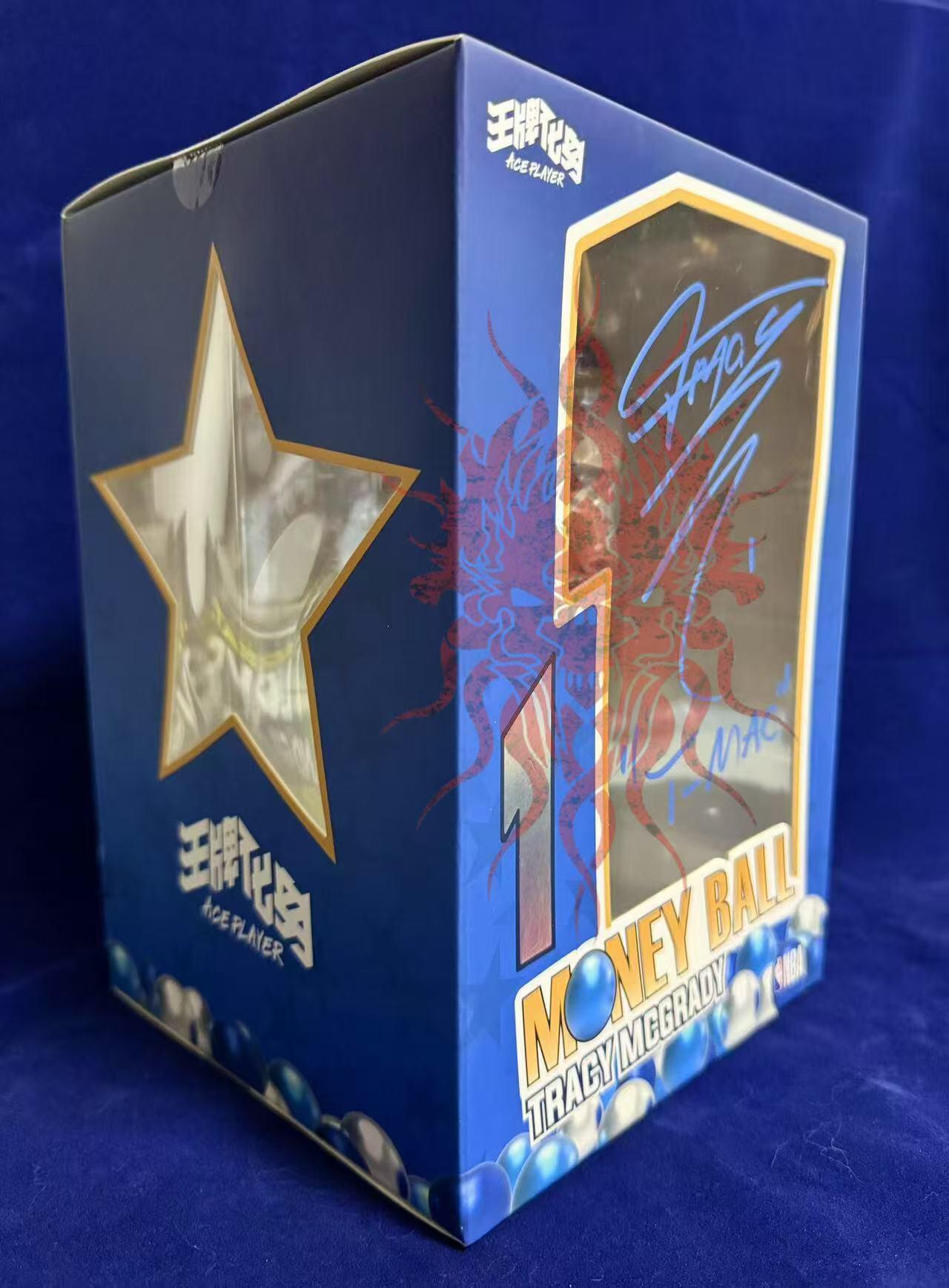 零元拍：‌   特雷西-麦克格雷迪！T-Mac! 麦迪亲签王牌化身MoneyBall奥兰多魔术NBA联盟得分王版本（三个版本陆续上拍），加签绰号“T-MAC”！