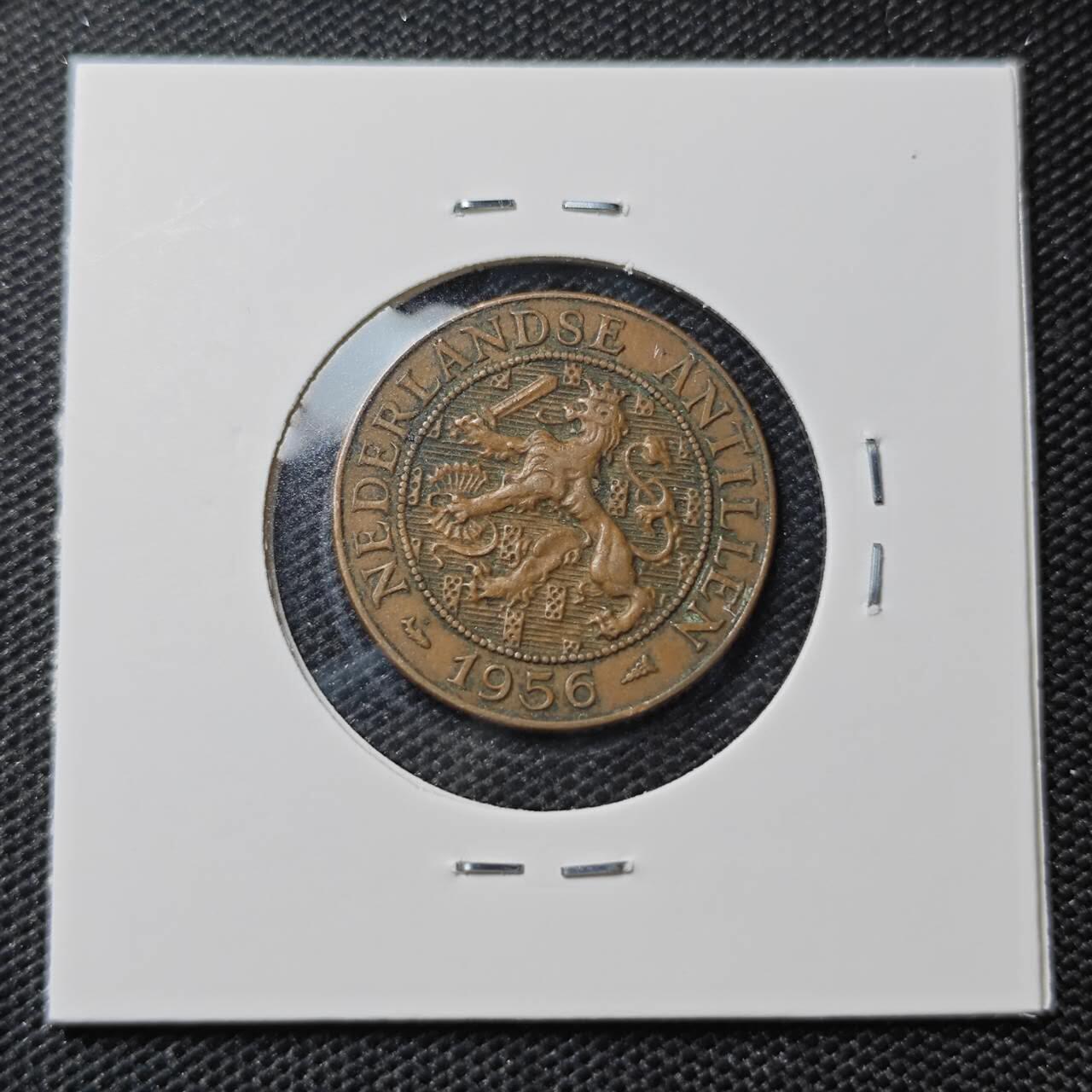 KK钱币收藏小铺 第306期 2月预留时间 周末发货  1956荷属库拉索2.5分