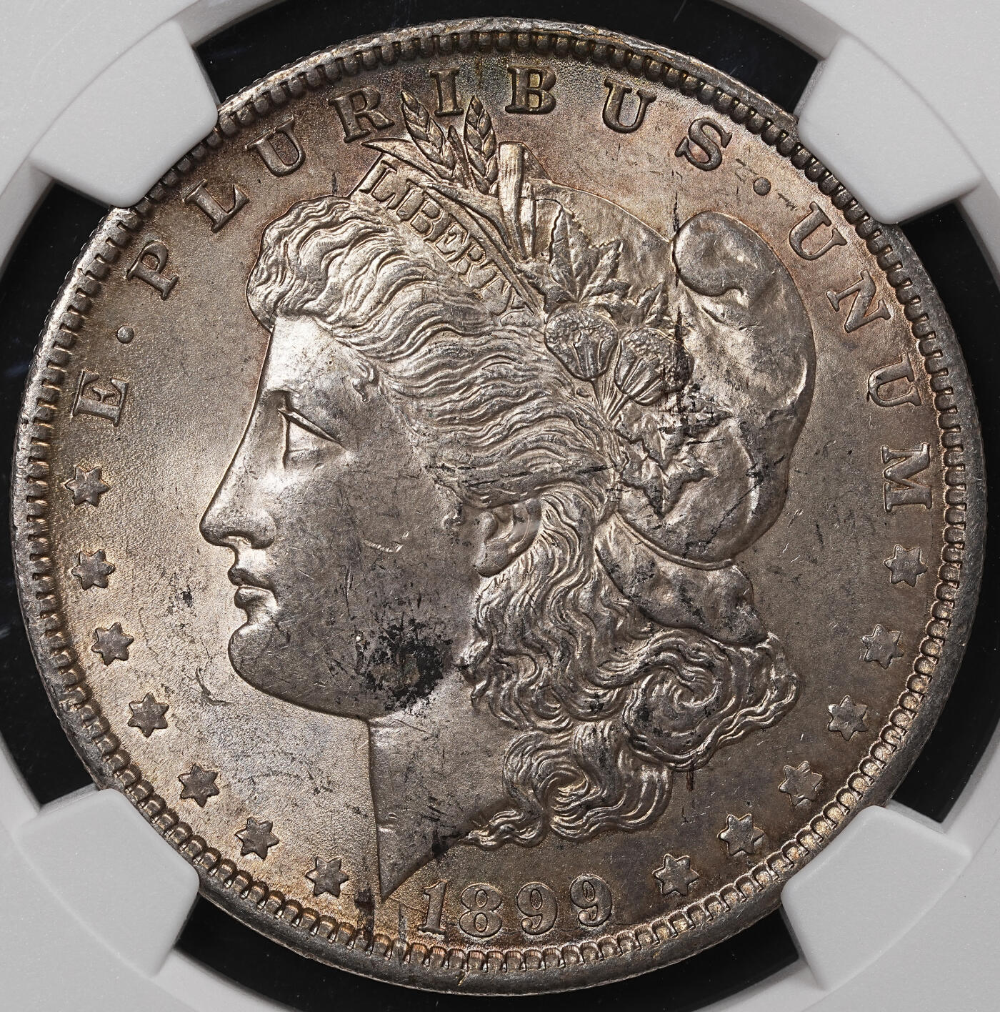修遠堂世界钱币第七十七期 NGC MS64 1899年美国摩根大银币 O厂铭