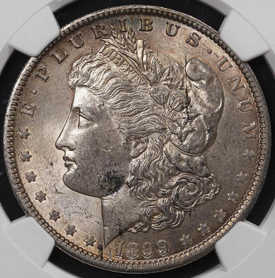 修遠堂世界钱币第七十七期 - NGC MS64 1899年美国摩根大银币 O厂铭