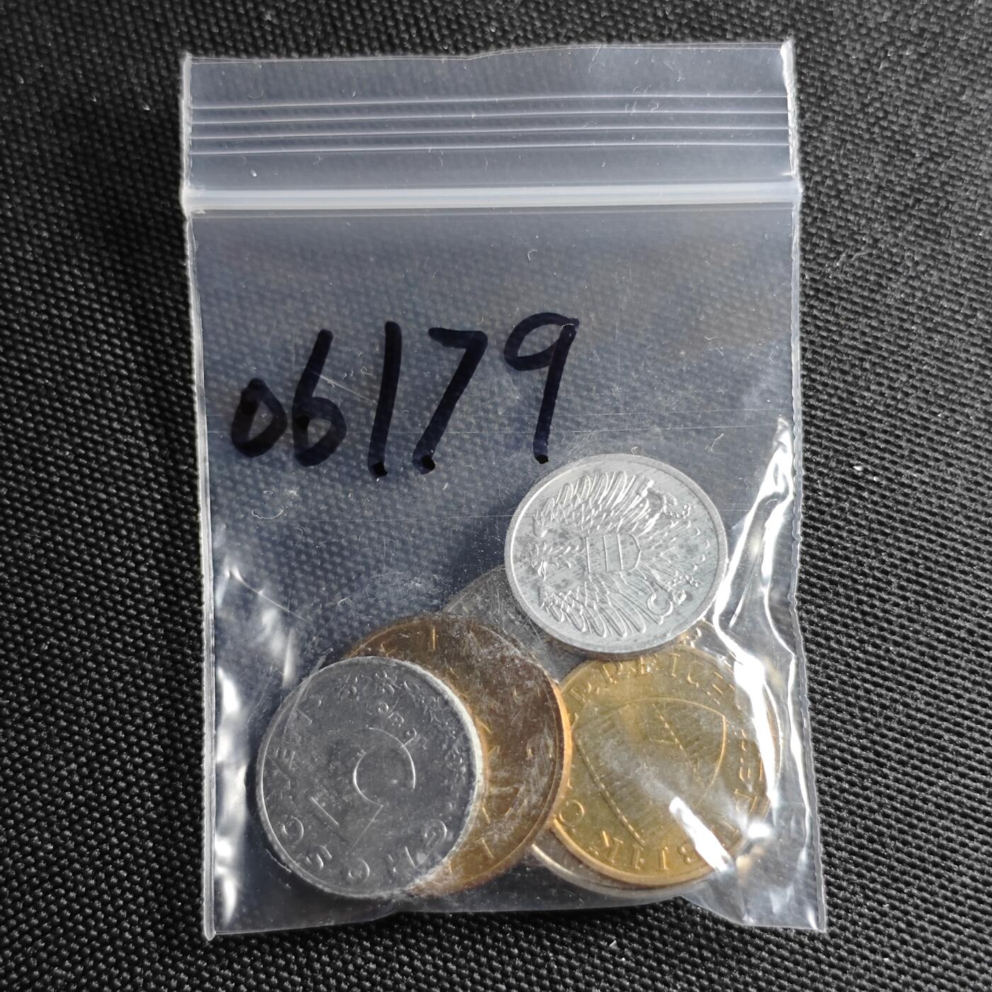 KK钱币收藏小铺 第306期 2月预留时间 周末发货  奥地利大小面值一套 好品