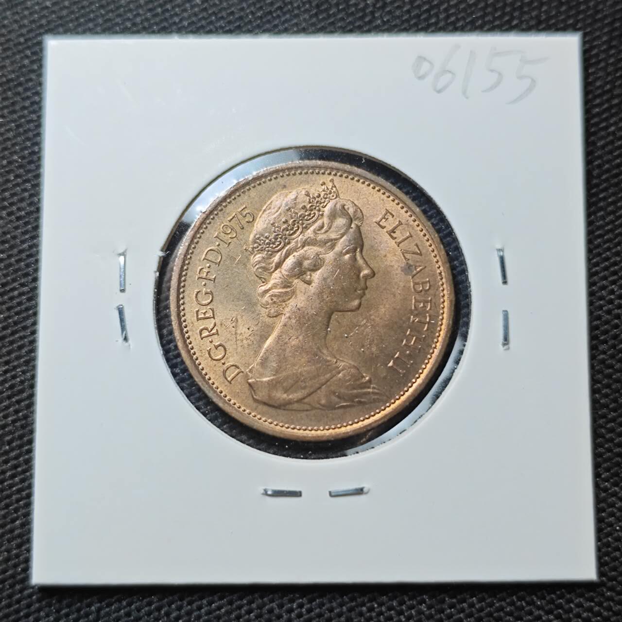 KK钱币收藏小铺 第306期 2月预留时间 周末发货 1975英国2便士 好品