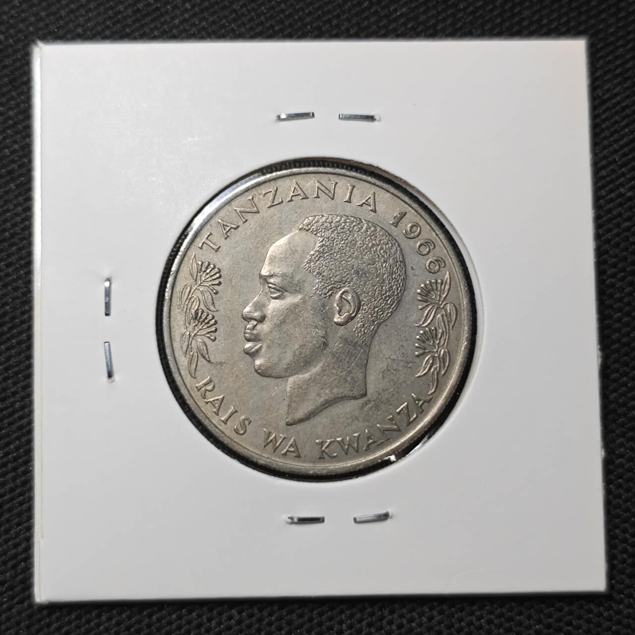 KK钱币收藏小铺 第306期 2月预留时间 周末发货  1966坦桑尼亚1先令
