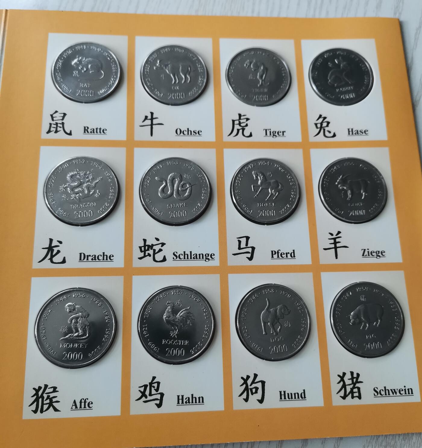 瓶子🏺第198期拍卖会  索马里12生肖纪念币套装
