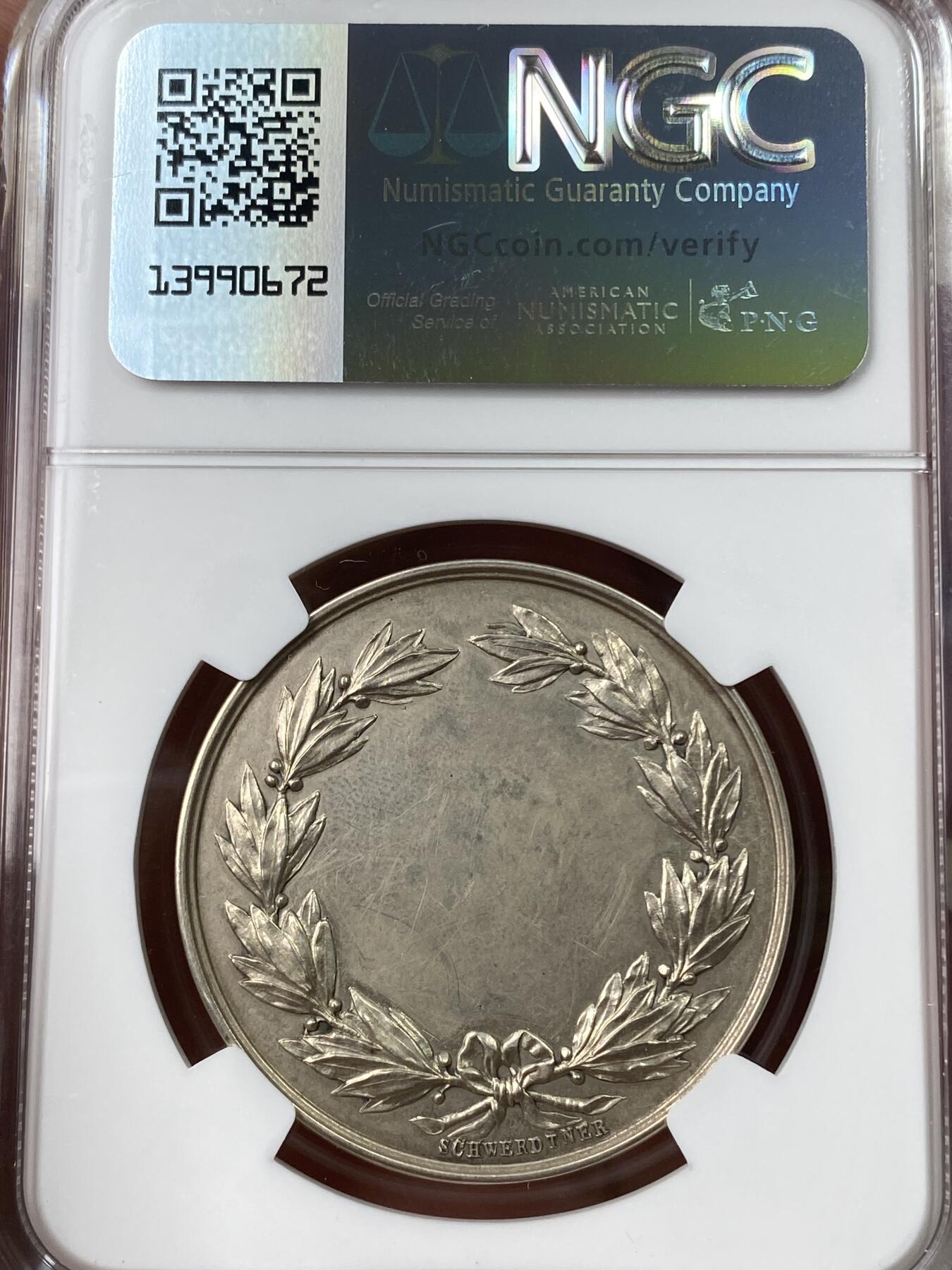 万国钱币拍卖第049期（万国夏季大拍） NGC MS61 19世纪奥地利奢华犬狗狗俱乐部纪念银章 6只不同的欧洲奢华犬非常漂亮 未签名罕见品种