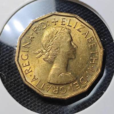 KK钱币收藏小铺 第306期 2月预留时间 周末发货 - 1967英国3便士 好品