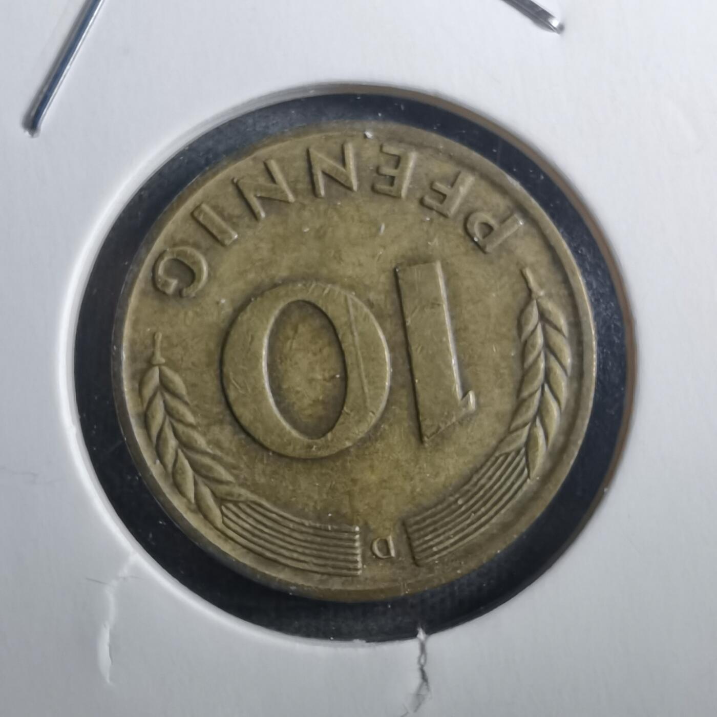 沼泽如烟--第773场 德国1950年10芬尼