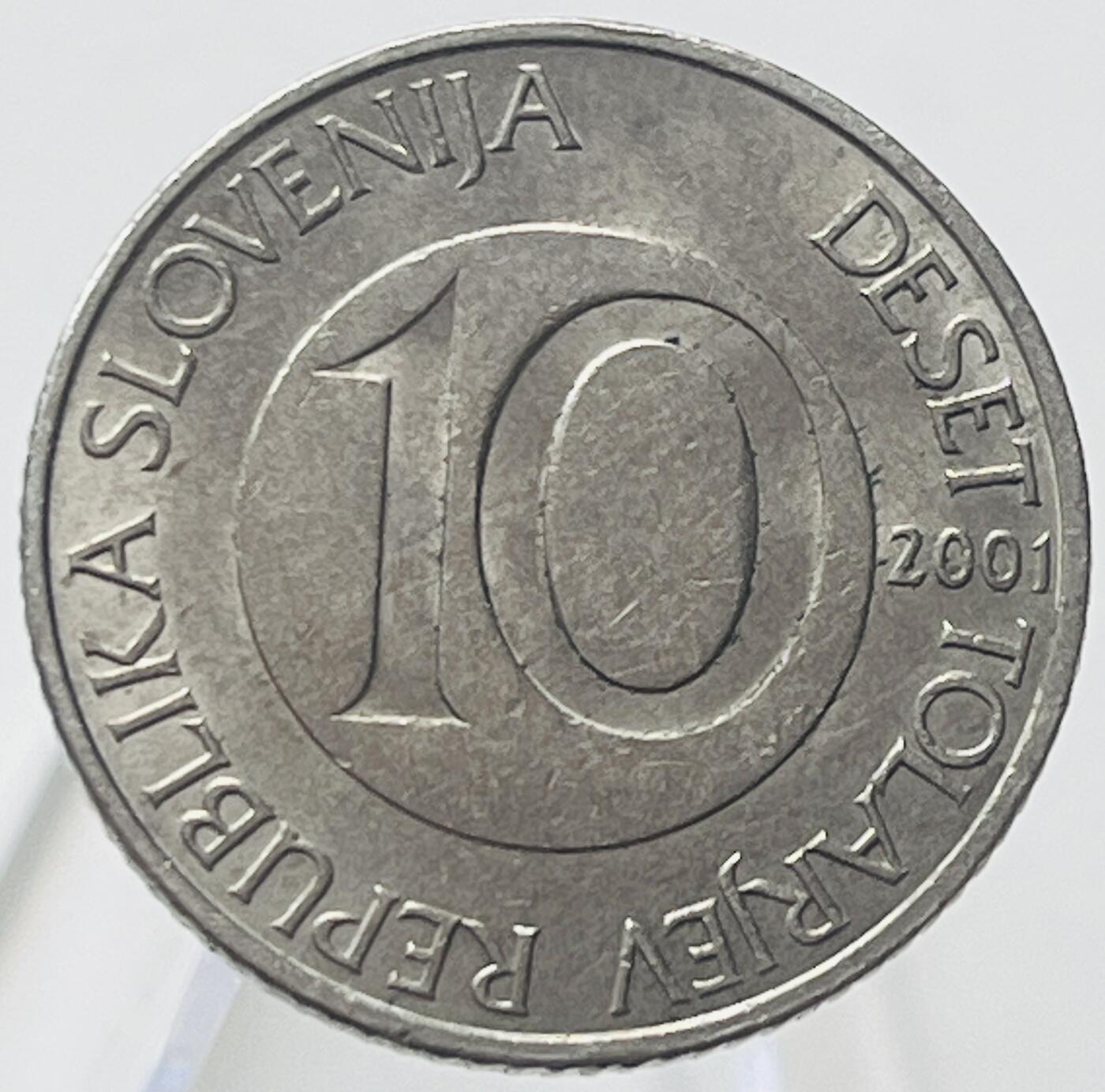 神仙姐姐-中外币专场15 2001年斯洛文尼亚10托拉尔