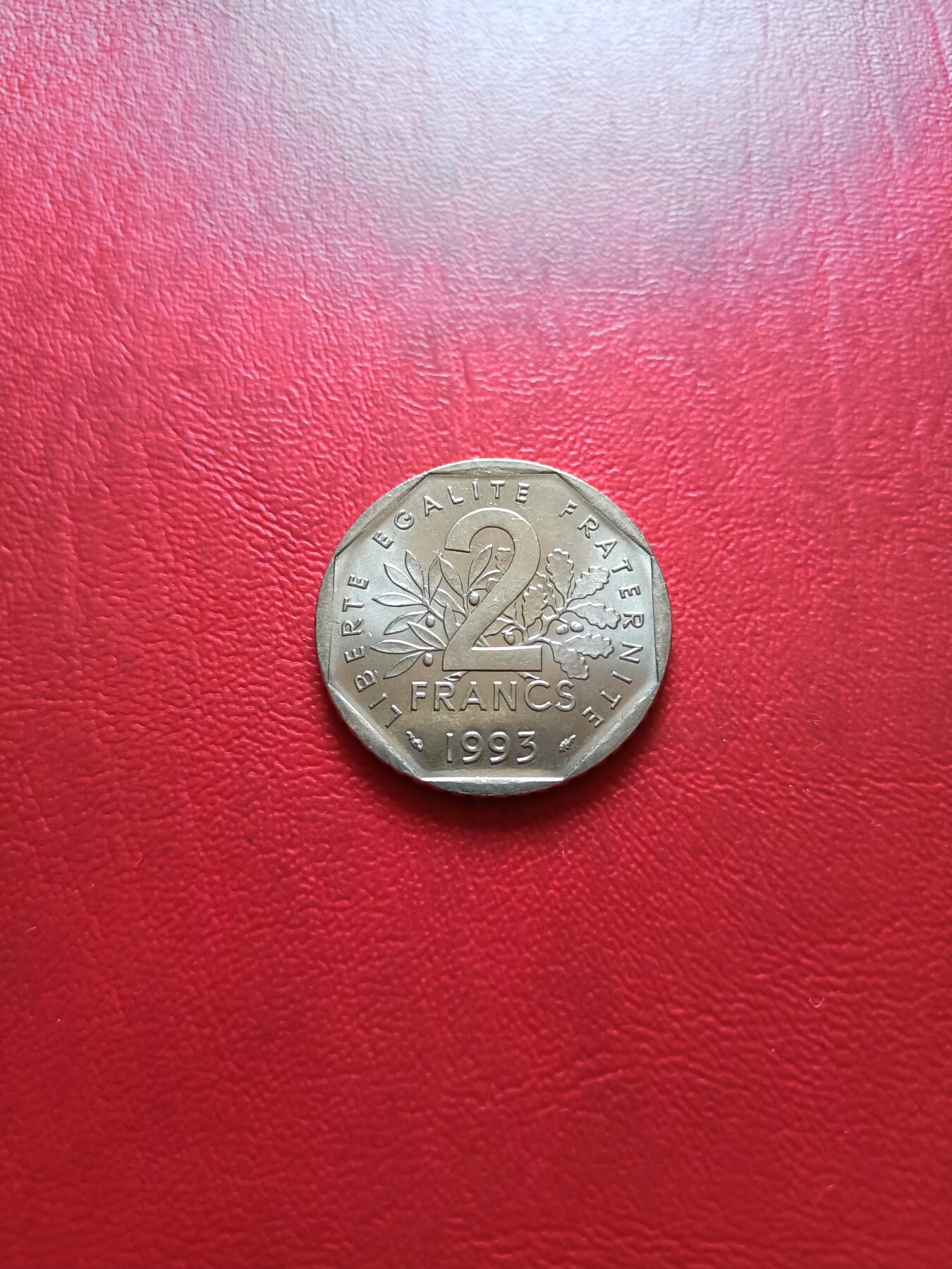 【云涧收藏】第四十三场 法国1993年2法朗纪念币