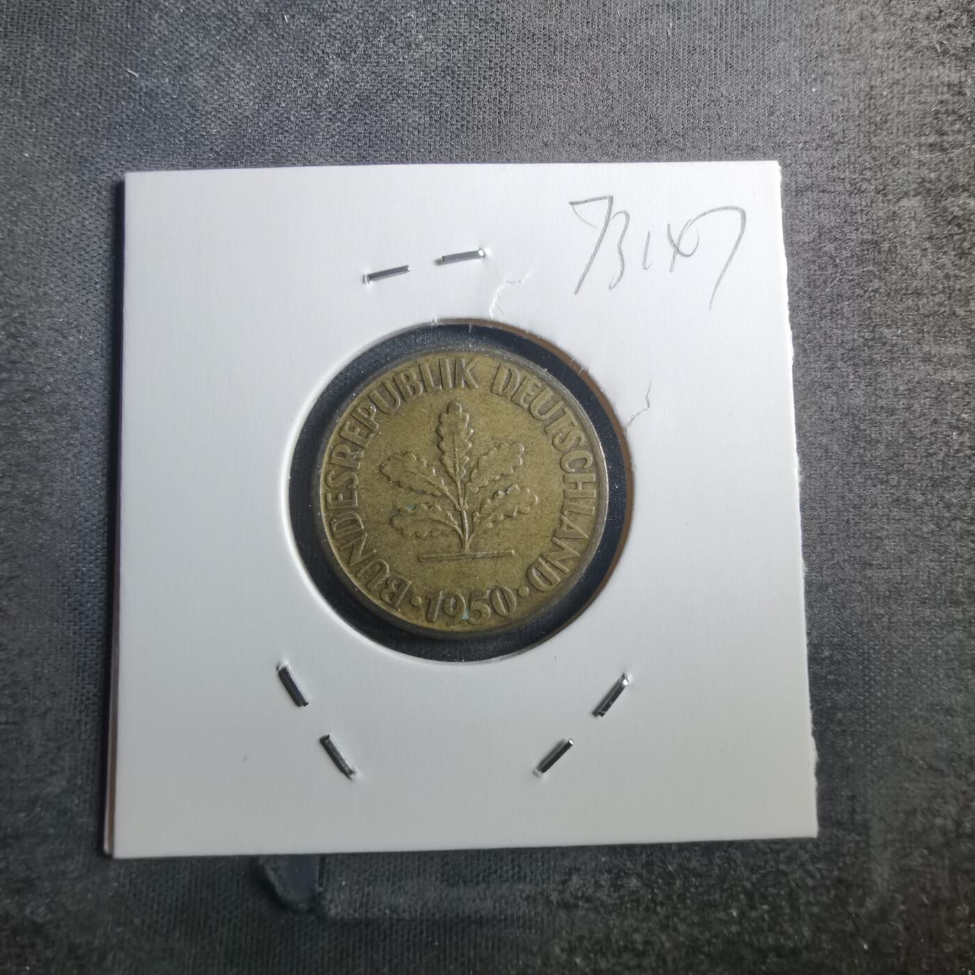 沼泽如烟--第773场 德国1950年10芬尼