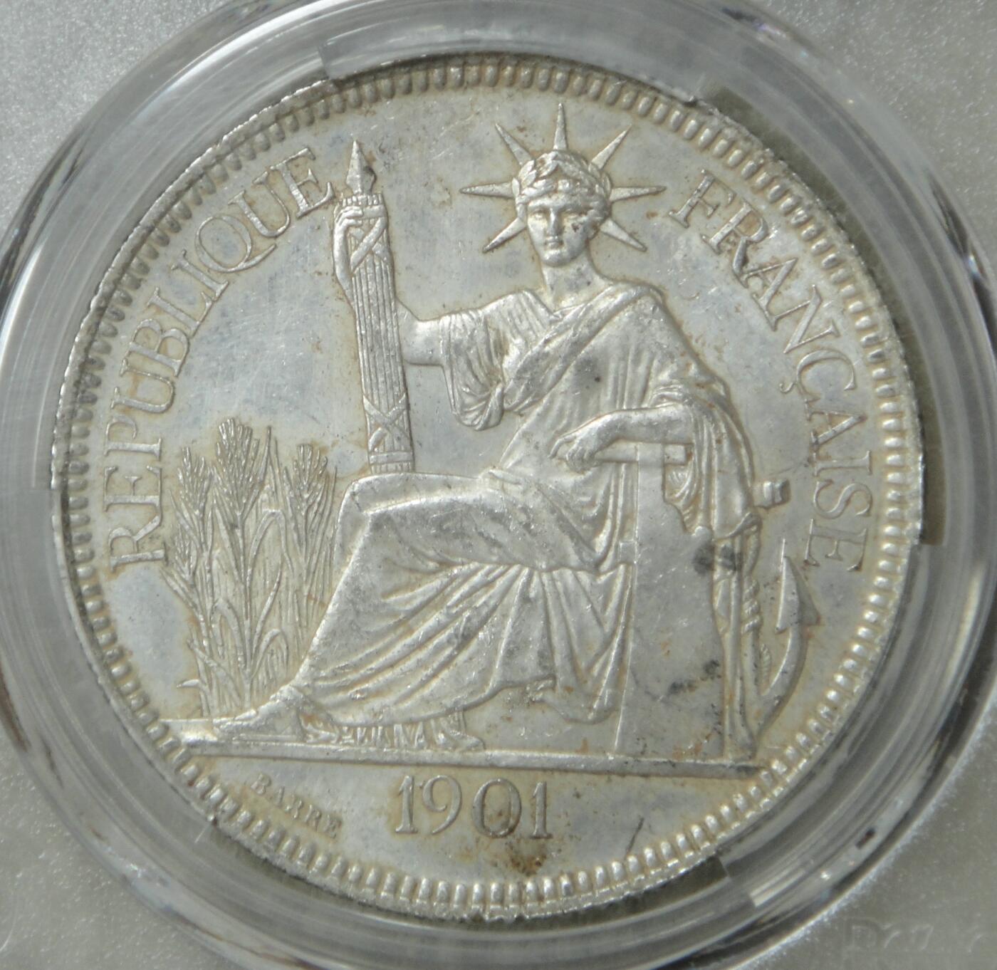 PCGS～MS63原光1901年坐洋