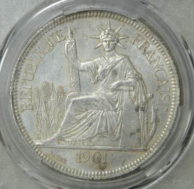 PCGS～MS63原光1901年坐洋 - PCGS～MS63原光1901年坐洋